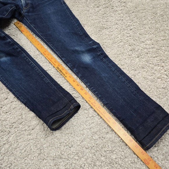 Uniqlo Jeans Mens 30x34 (Fits 29x32) Selvedge Kaihara Slim Straight Low Rise - Picture 14 of 16